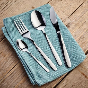 Modern 24 Piece Cutlery Set, Stainless Steel