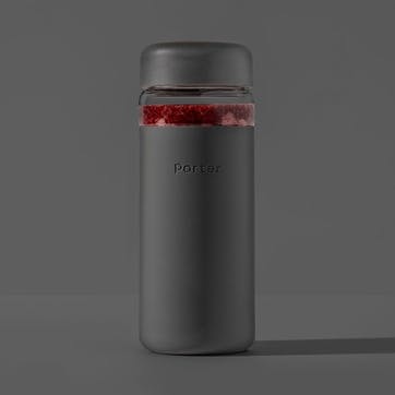 The Porter Wide Mouth Water Bottle 470ml, Charcoal