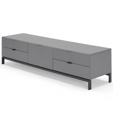 Marcell Large Media Unit, Grey
