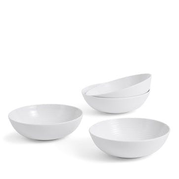 Gordon Ramsay Maze Set of 4 Bowls D18cm, White