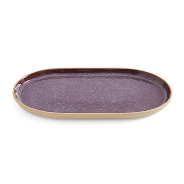 Minerals Oval Platter L30.5 x W16cm, Amethyst