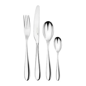 16 piece cutlery set, Charingworth Cutlery, Santol, mirror finish