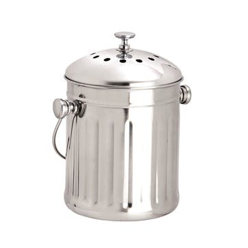 Mini Compost Pail, 2 Litre, Stainless Steel