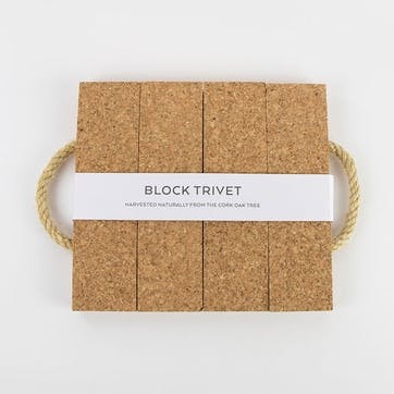 Cork Trivet W20 x L30cm, Natural