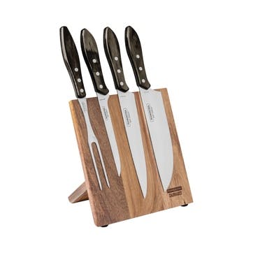 5 Piece Knife Block Set with Magnetic Block