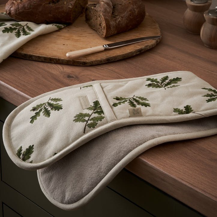 Acorn &  Oak Double Oven Glove L84 x W18cm, Natural