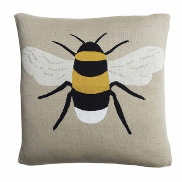 'Bees' Knitted Statement Cushion