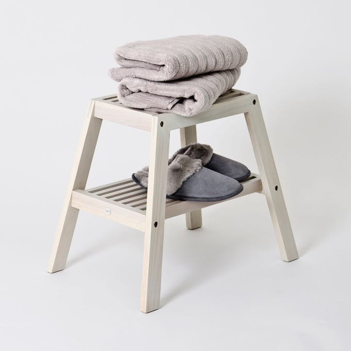 Slatted Stool, Oyster