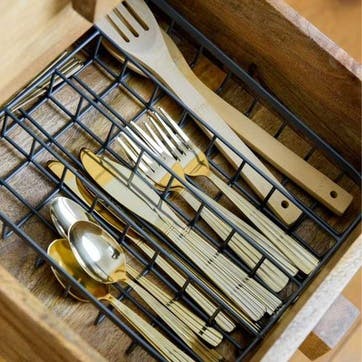 Living Nostalgia Wire Cutlery Tray