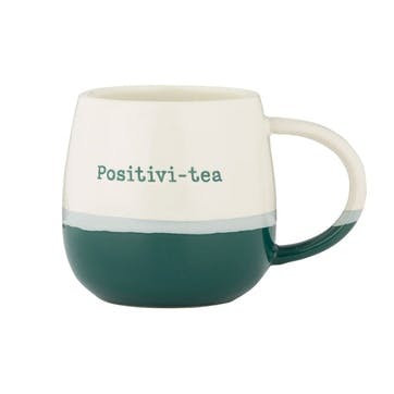 Positivi-Tea Mg 12oz , Green/White