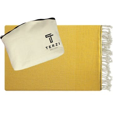 Beach towel, 90 x 170cm, Terzi Editions, Classic, yellow