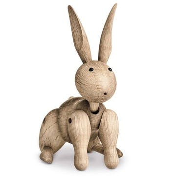 Rabbit Wooden Figurine, Oak