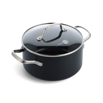 Copenhagen Non-Stick Casserole with Lid 20, Black