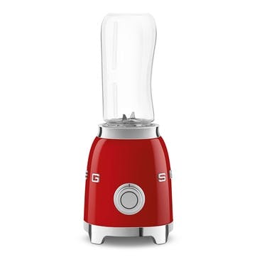 50's Style Mini Blender & Smoothie Maker, 600ml, Red