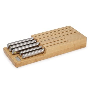 Elevate 5 Piece Knife Set with Storage, Bamboo