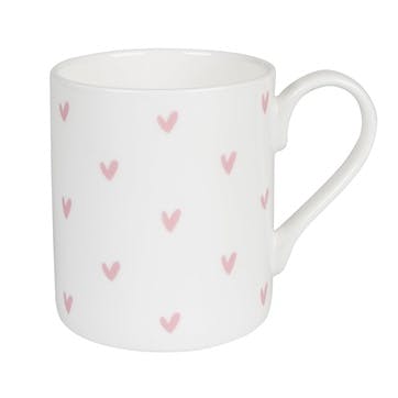 Pink 'Hearts' Mug - Standard