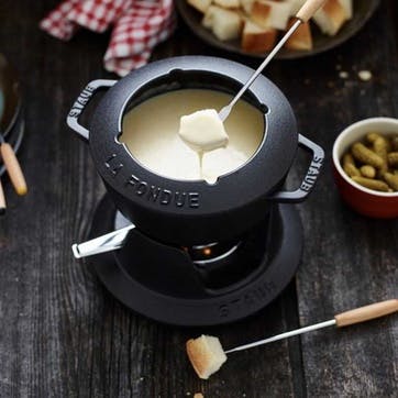 Fondue set, 16cm, Staub, black