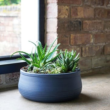 Kew Temperate House Handthrown Statement Bowl D38cm, Azurite