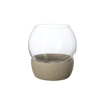 Perlemor Home Hurricane Lamp D15.5 x H16cm, Beige