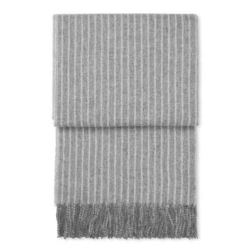 Stripes Throw, H130 x W200cm, Grey