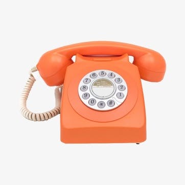 746 Push Button Telephone, Orange