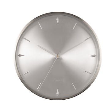 Jewel Wall Clock D30cm, Silver