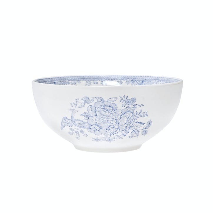 Asiatic Pheasants Footed Bowl, Small, Blue