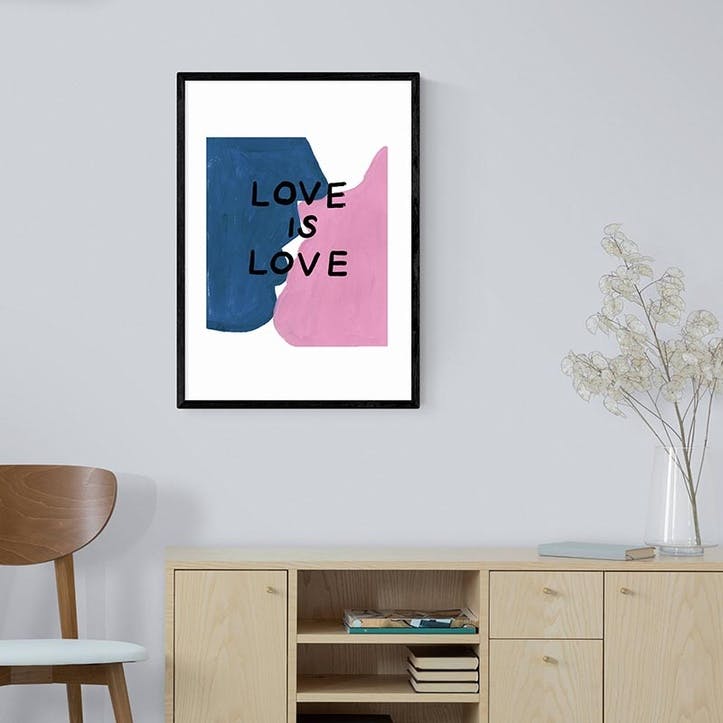 Keren Parmley Love is Love Kissing Lovers Print, Multi
