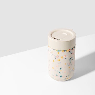 The Porter Portable Ceramic Mug 470ml, Terrazzo Cream