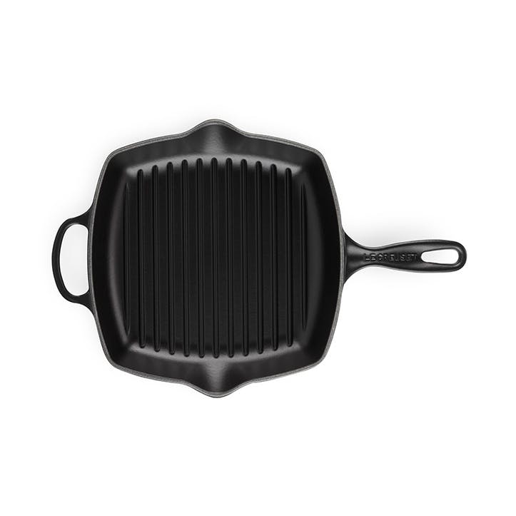 Cast Iron Square Grillit - 26cm; Satin Black