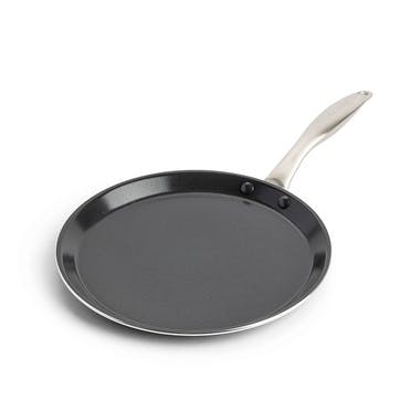 Royal Ceramic Non Stick Open Pancake Pan 28cm, Black