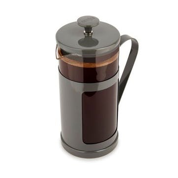 Monaco Stainless Steel Cafetière 8 Cup, Grey