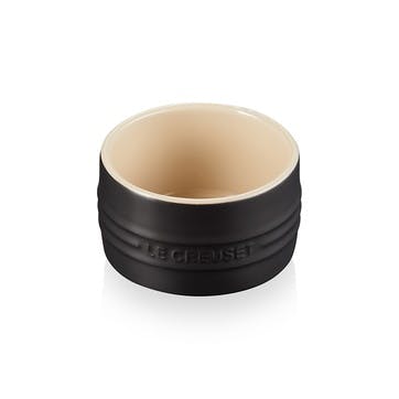 Stoneware Stackable Ramekin; Satin Black