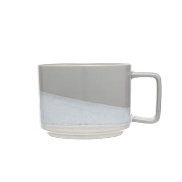 Two Tone Mug , 400ml, Pastel Grey