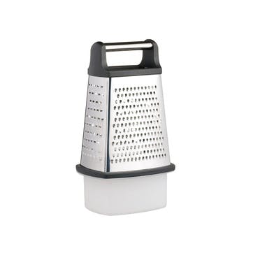 Stainless Steel Four Sided Box Grater With Collecting Box