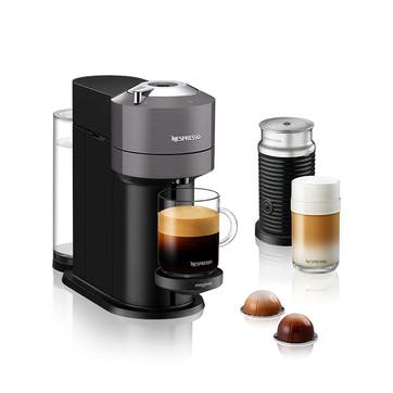 11711 Nespresso Vertuo Next & Milk Coffee Machine, Dark Grey