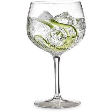 Mixology Set of 4 Large Gin Glasses 800ml, Clear