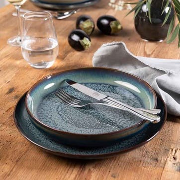 Crafted Breeze Flat Plate D25.9cm, Green