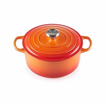 Cast Iron Round Casserole, 30cm, Volcanic