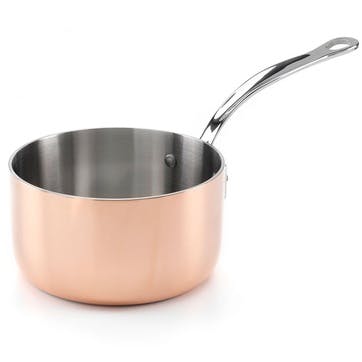 Induction Saucepan with Lid, 16cm, Copper