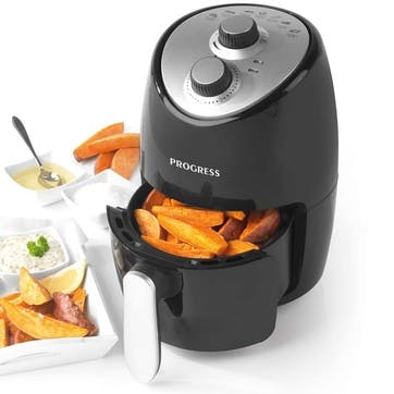 Compact Hot Air Fryer, 2L, Black