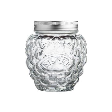 Berry Fruit Preserve Jar H11 x W10 x L10, Clear