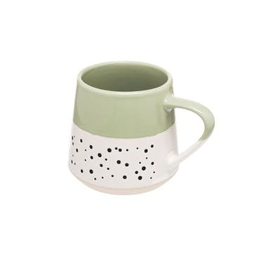 Dotted Mug , 350ml, Sage