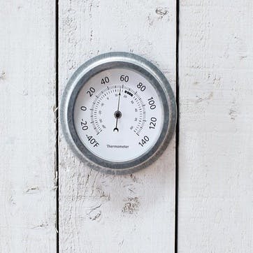 St Ives Galvanised Steel Thermometer