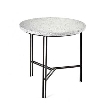 Small marble table, H40 x W40 x L40cm, Serax, Metal, Black