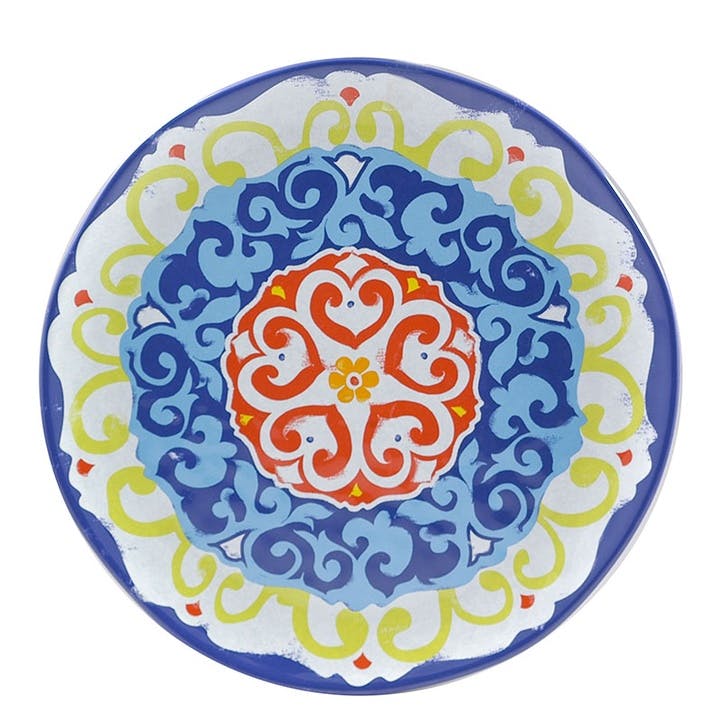 Nador Melamine Round Platter 42cm, Multi