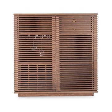 Verona Wine Bar H105 x W105cm, Walnut