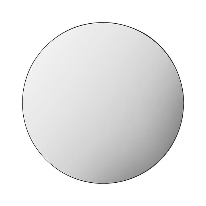Aylesford Round Mirror D80cm, Black