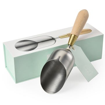 Boxed Compost Scoop, Stainless Steel