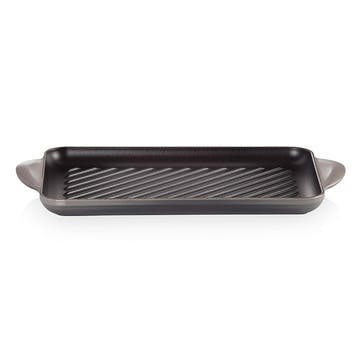 Traditional Cast Iron Rectangular Grill 32cm, Flint